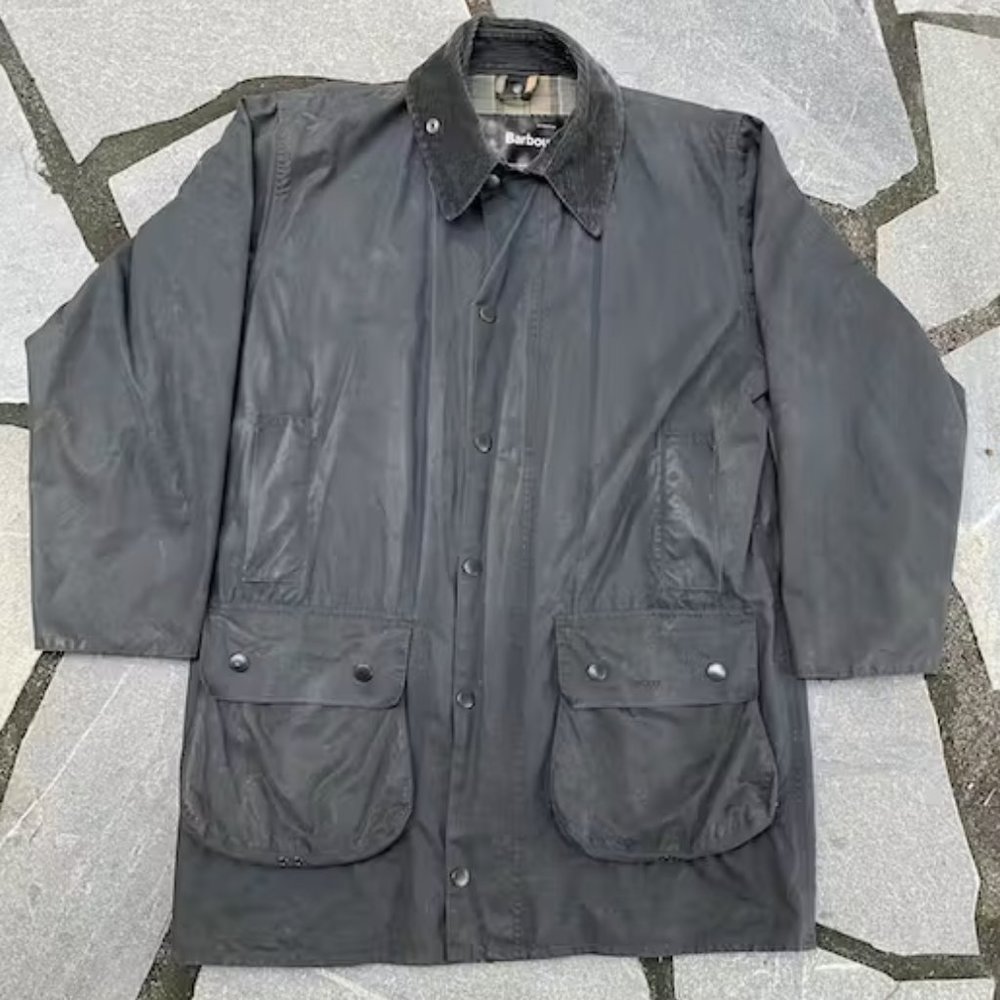 Barbour Waxed Black Border Jacket
